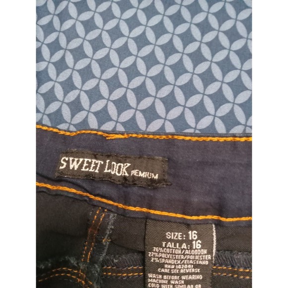 SL JEANS STRETCH DENIM DARK BLUE, H9 SLWG0080 SZ16 WAIST 38iN - Picture 4 of 7